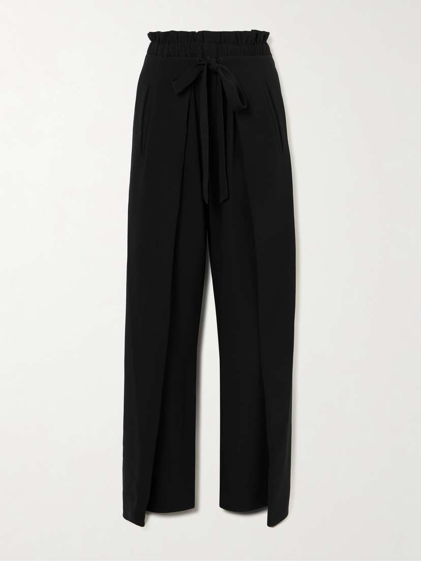 Cult Gaia Naomi Crepe Wide-leg Wrap Pants