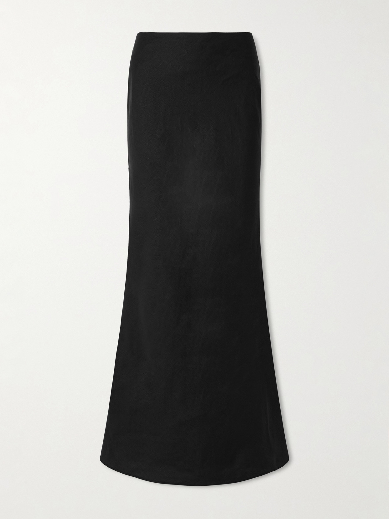 Cult Gaia Chantel Linen Maxi Skirt In Black