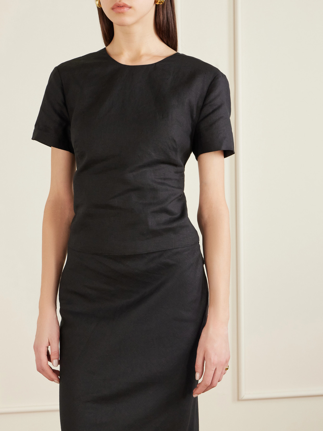Safa Bow-Detailed Open-Back Blouse