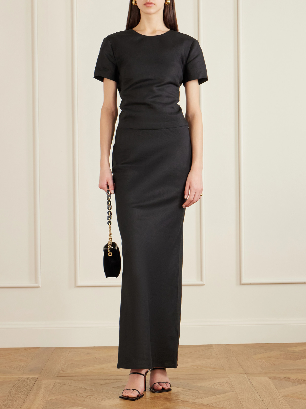 Safa Bow-Detailed Open-Back Blouse