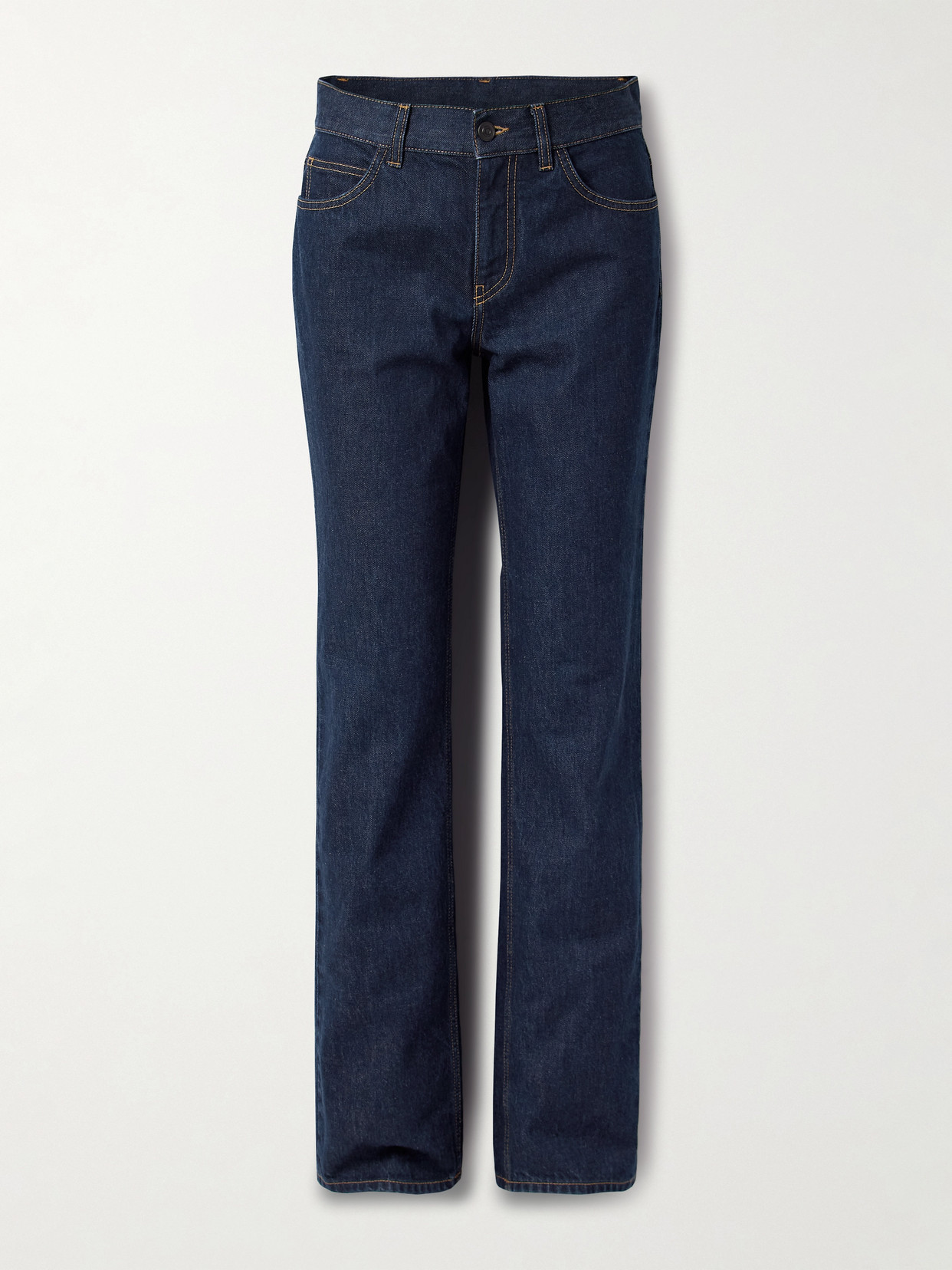 The Row Carlyl High-rise Straight-leg Jeans In Blue