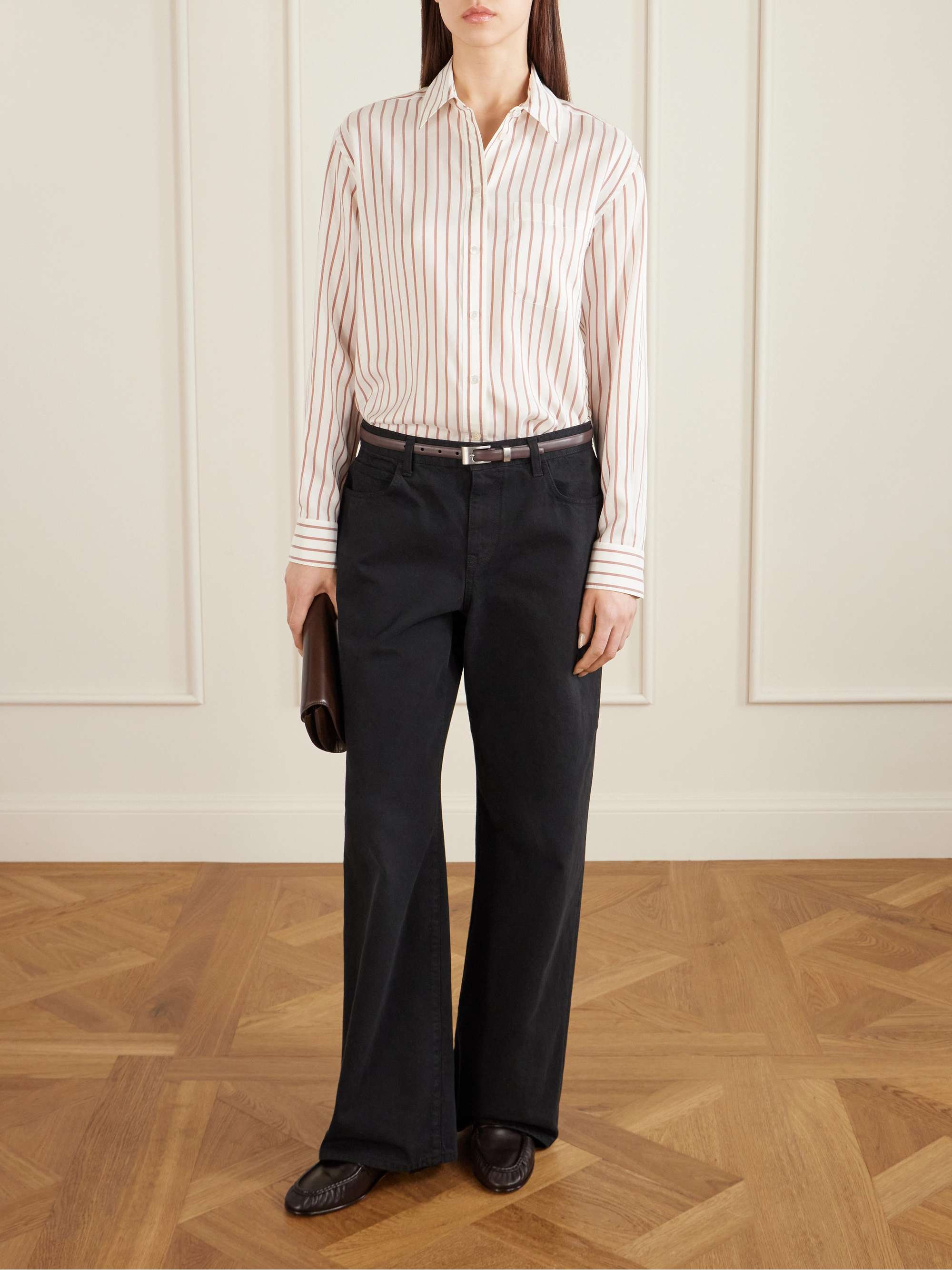 THE ROW Leather loafers | NET-A-PORTER