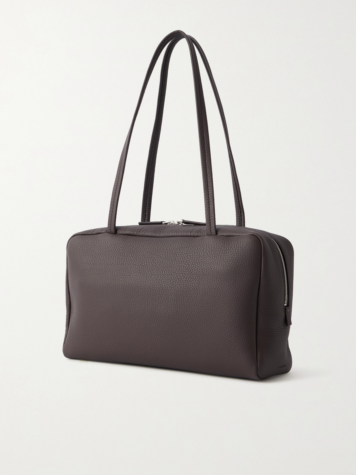 The Row Astra Textured-leather Shoulder Bag In Brown