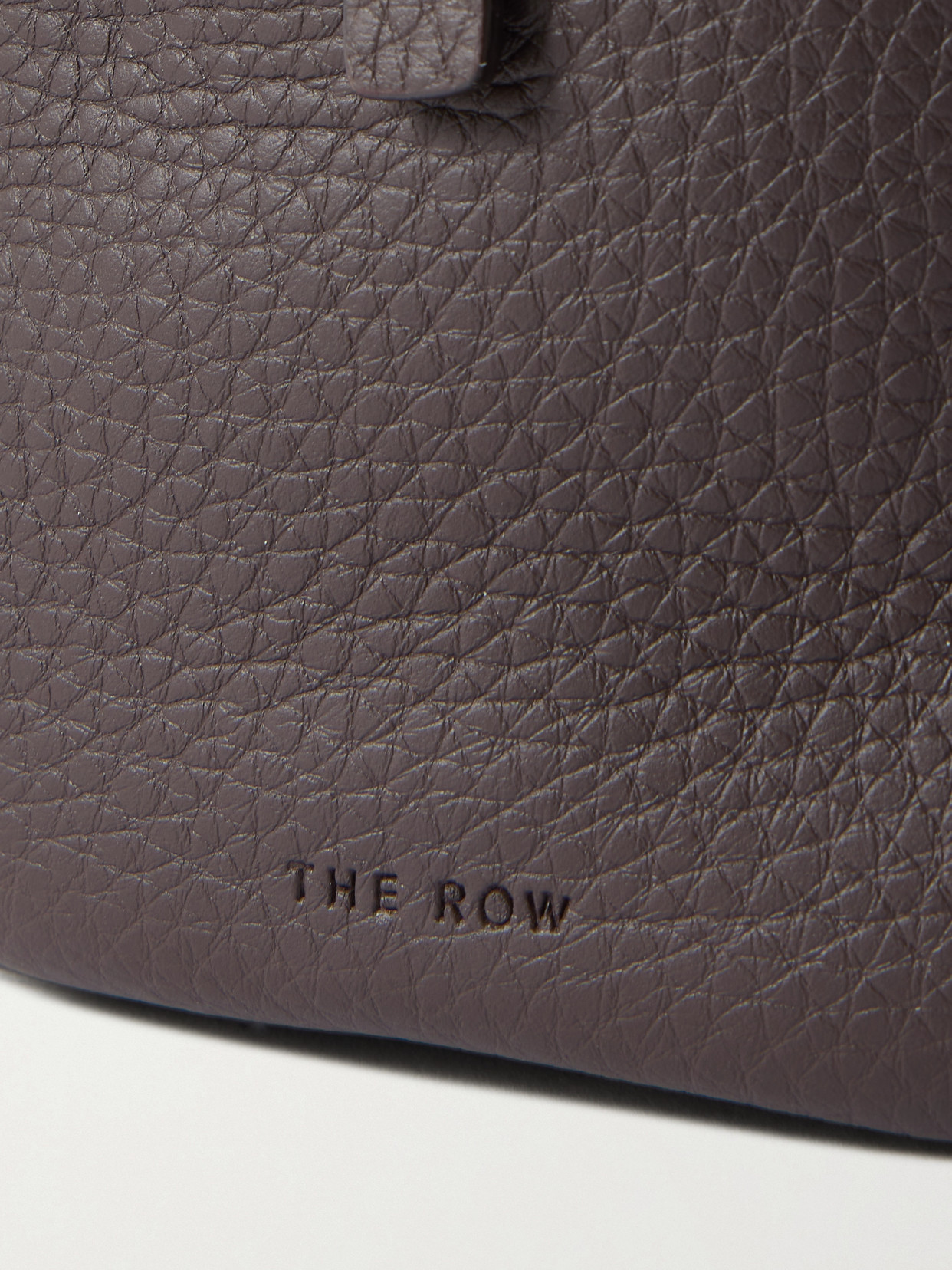 The Row Astra Textured-leather Shoulder Bag In Brown