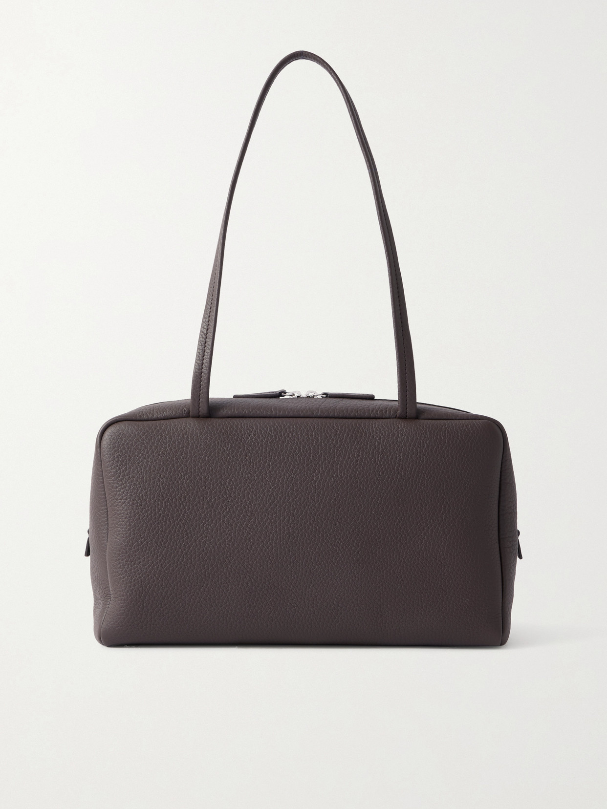 The Row Astra Textured-leather Shoulder Bag In Brown