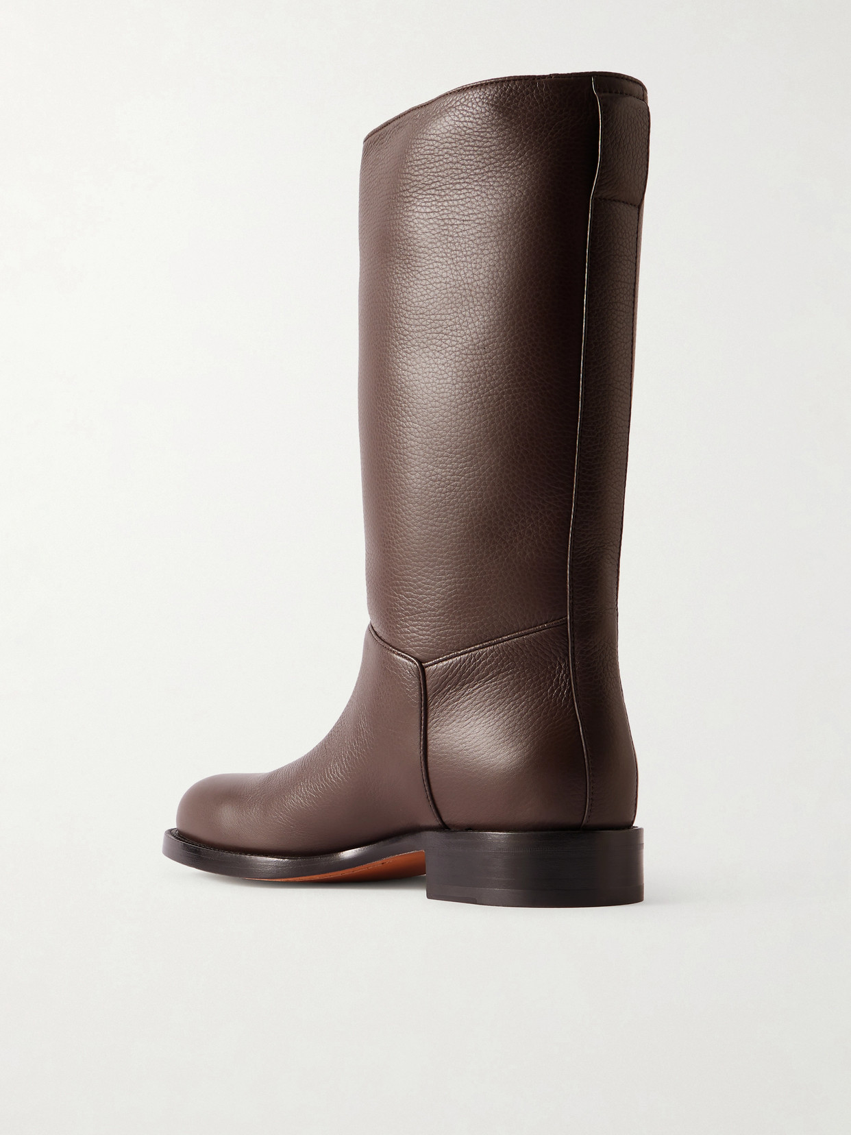 Nobilis Textured-Leather Ankle Boots