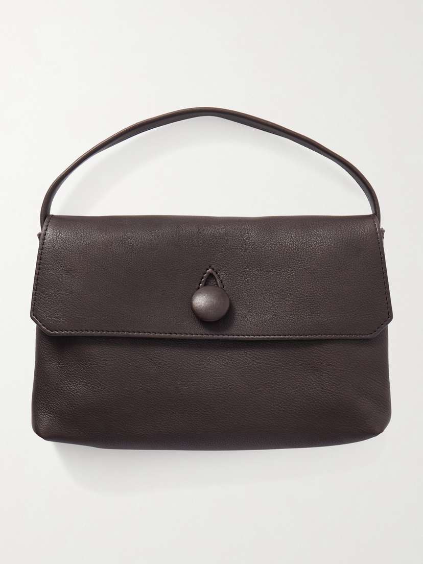 The Row Sally Textured-leather Shoulder Bag