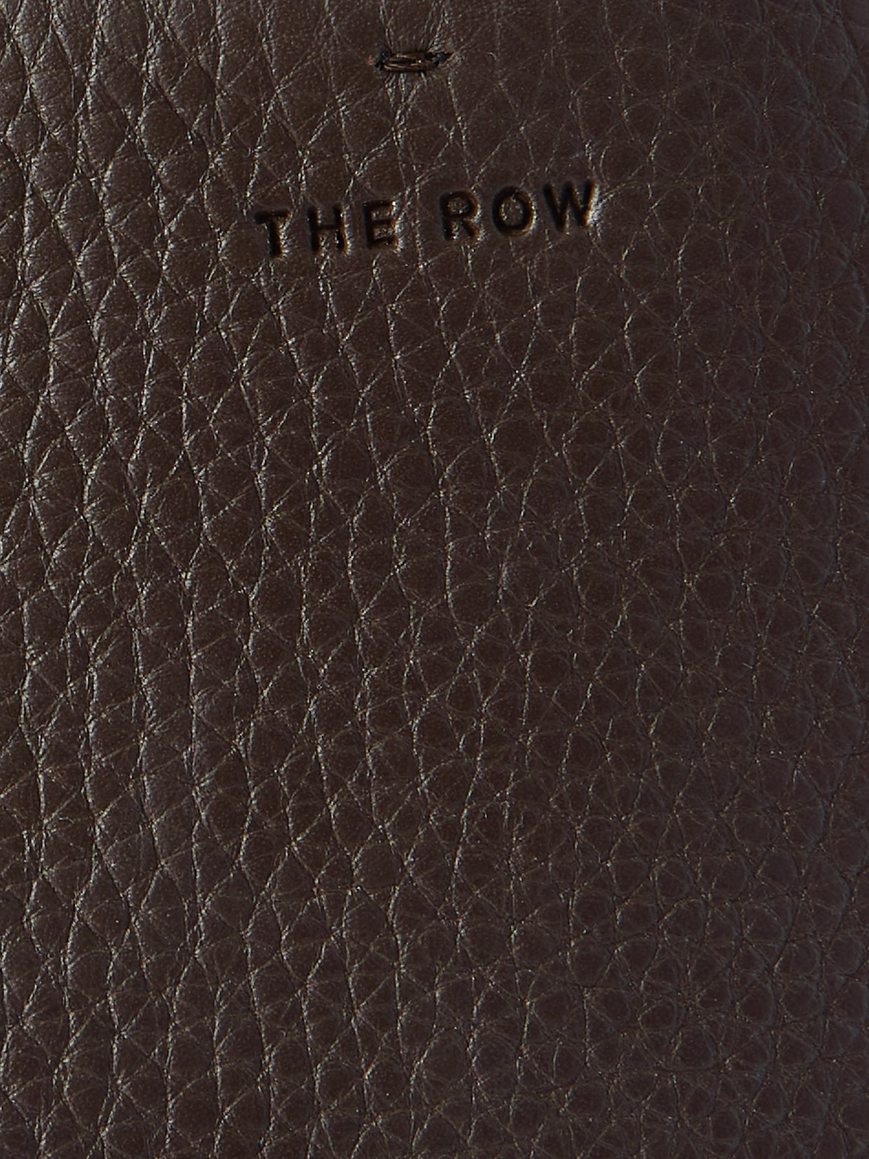 The Row Park Medium Textured-leather Tote In Brown