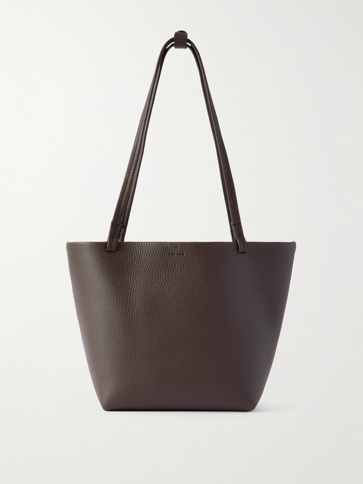The Row Park Medium Textured-leather Tote In Brown