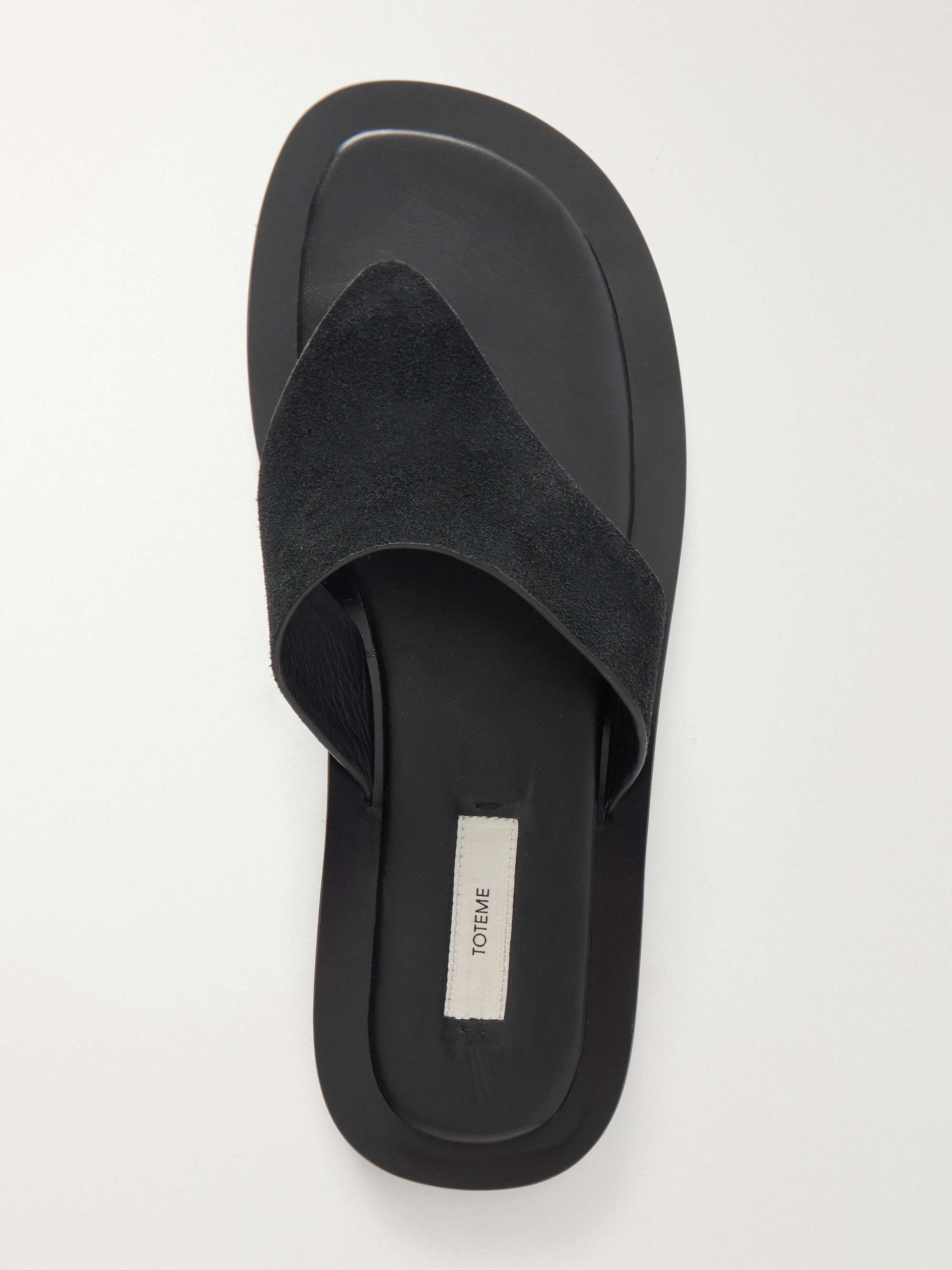 TOTEME Suede thong sandals | NET-A-PORTER