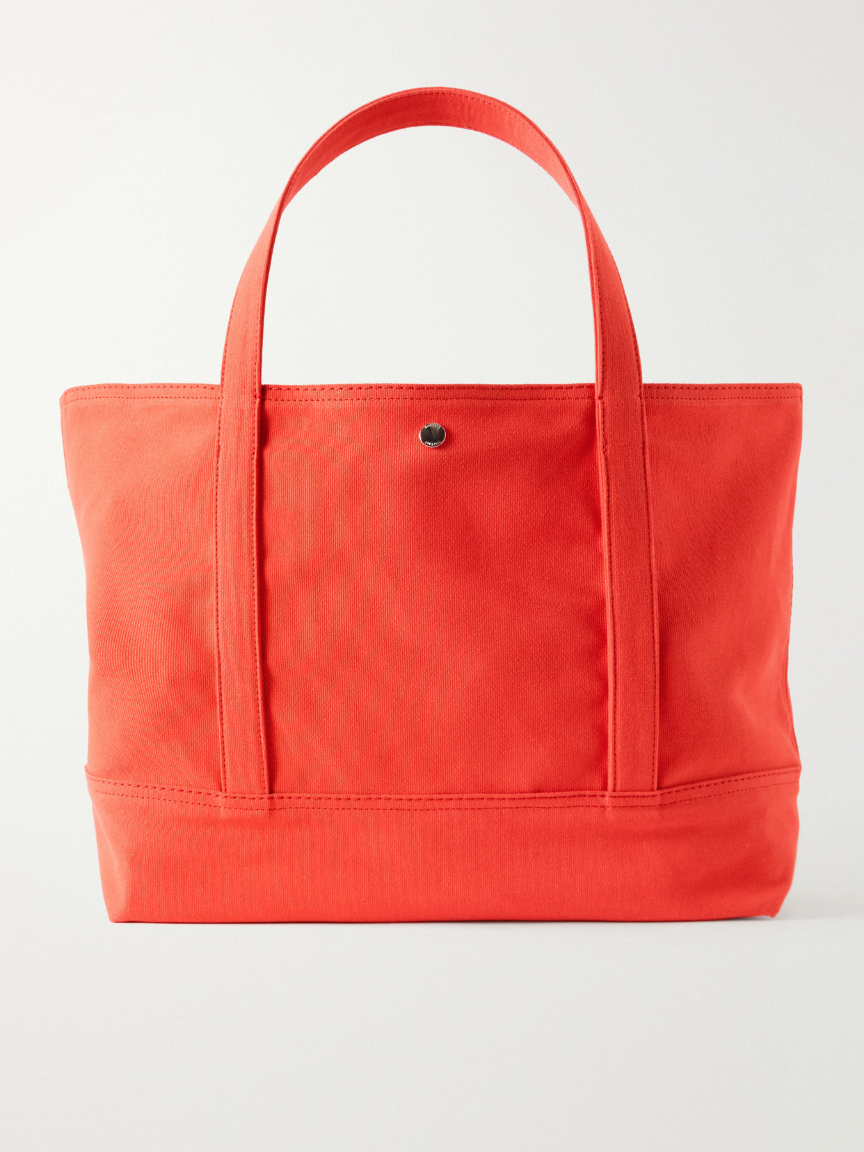 Totême Organic Cotton-canvas Tote In Red