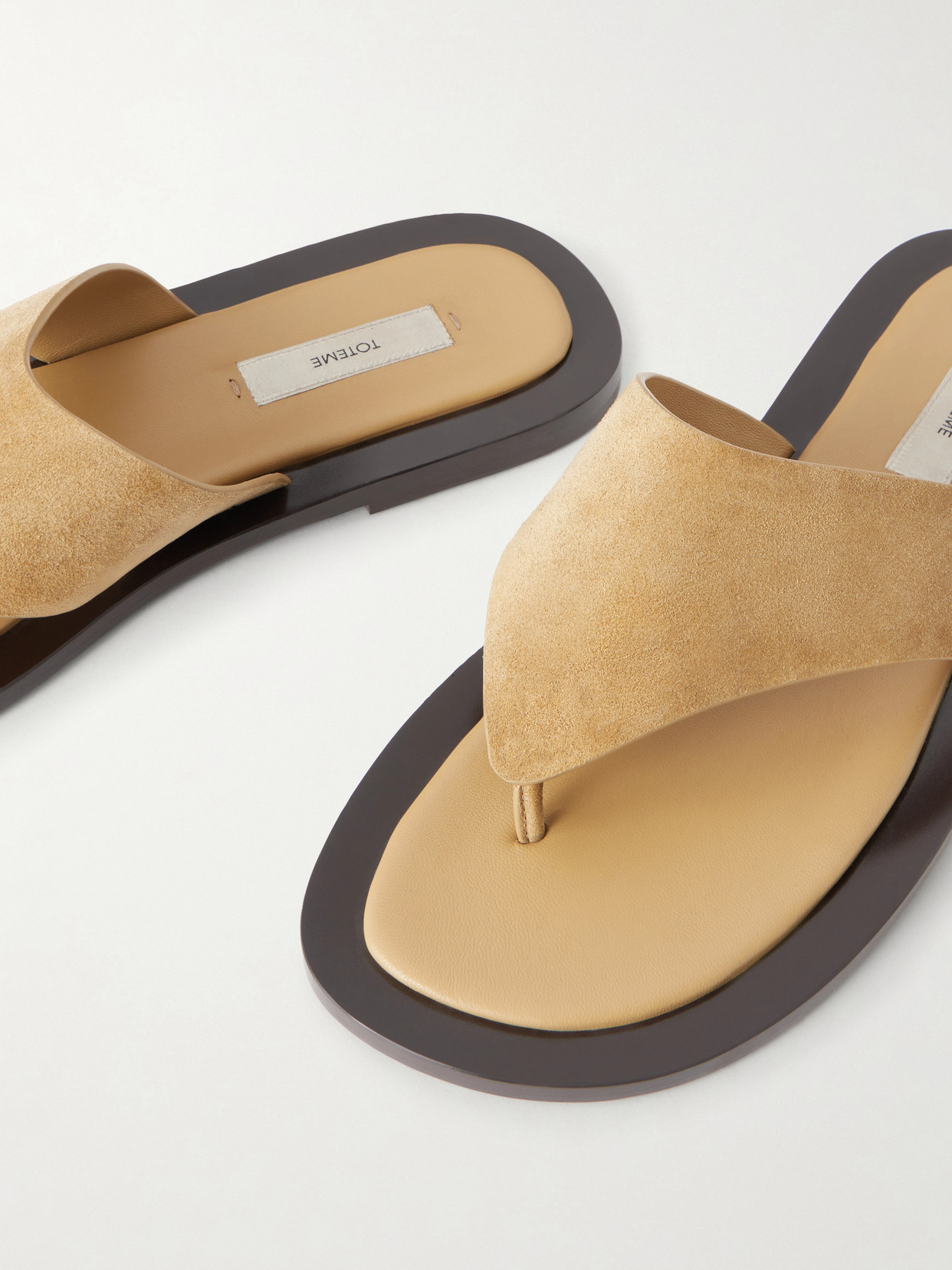 Suede Thong Sandals