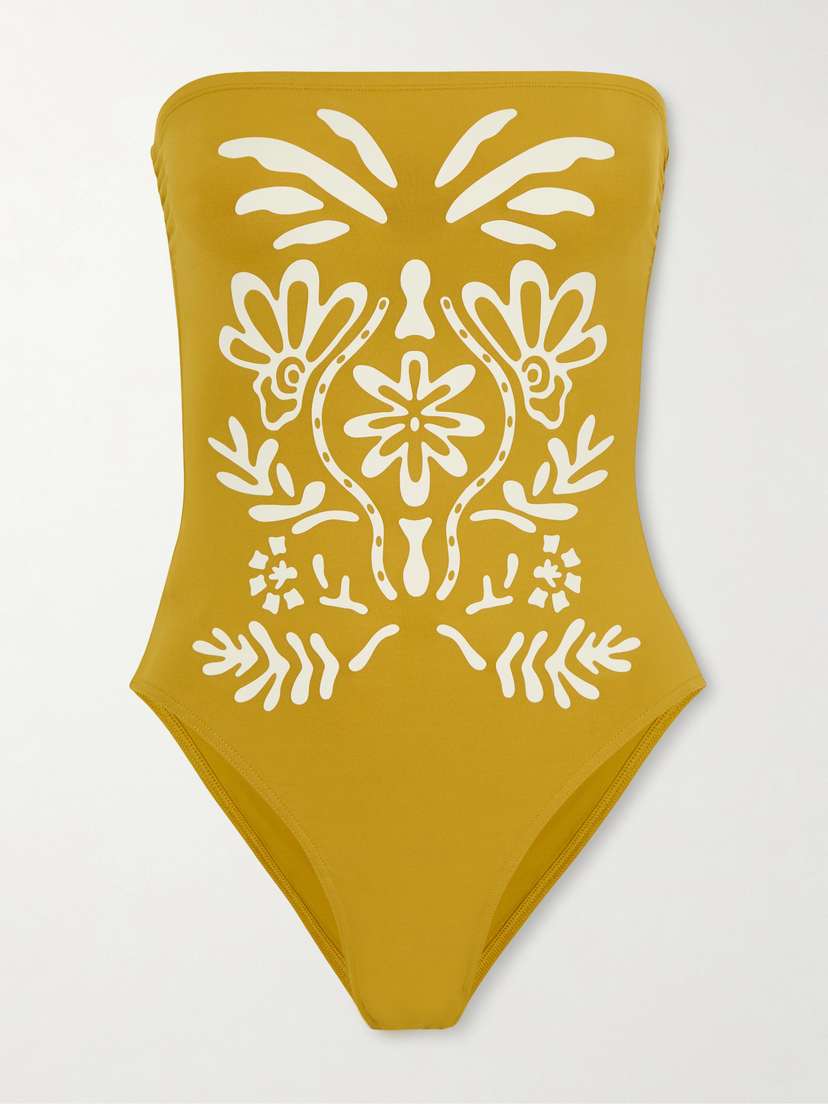 Eres Maharani Strapless Printed Swimsuit | Thumbnail 5 Eres Maharani Strapless Printed Swimsuit | Thumbnail 5