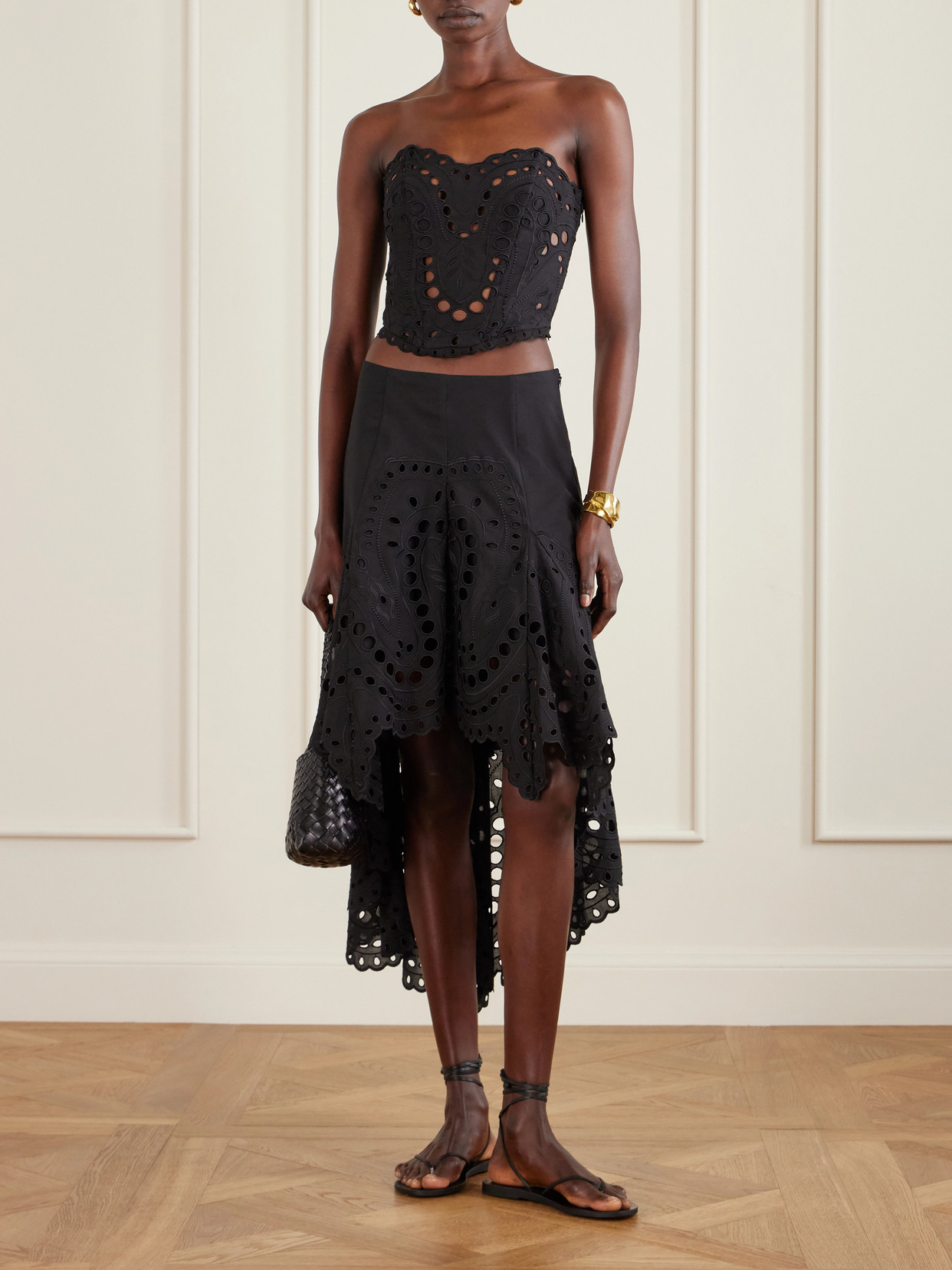 Finn Broderie Anglaise Cotton-Blend Midi