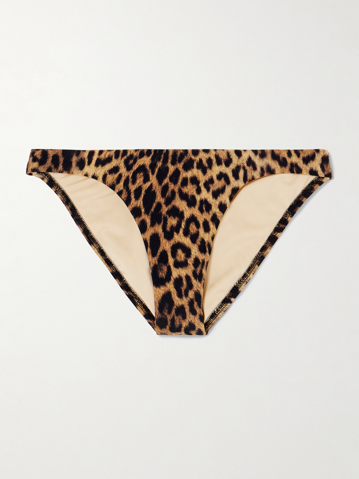 Melissa Odabash Prague Leopard-print Bikini Briefs In Brown