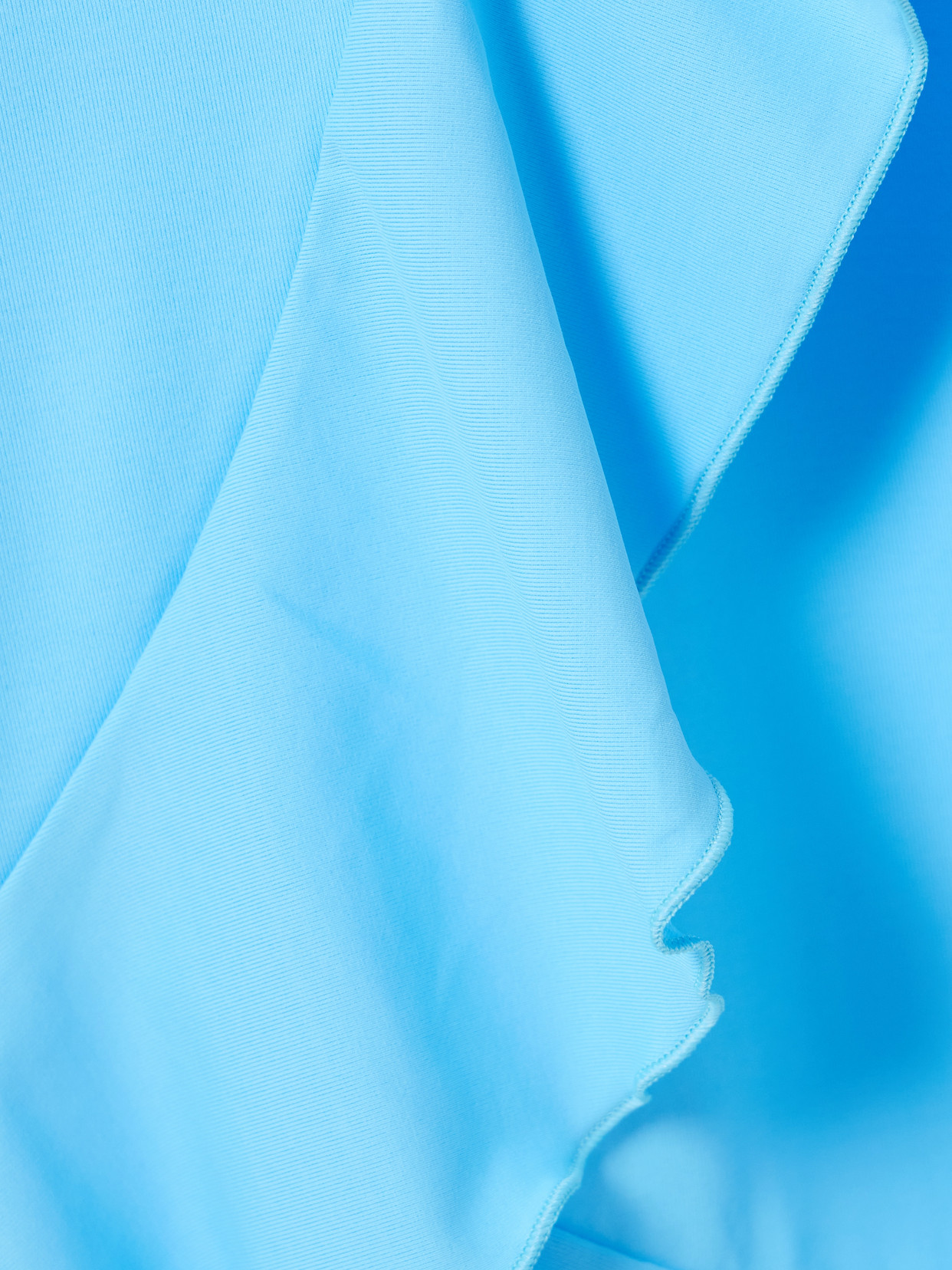 Melissa Odabash Cassidy Ruffled Stretch-jersey Coverup In Blue