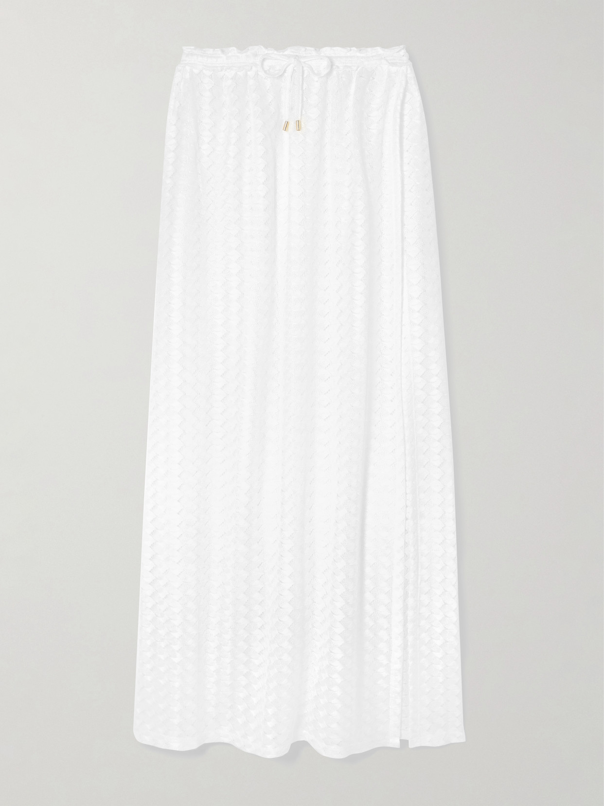 Melissa Odabash Mendi Open-knit Maxi Skirt In White