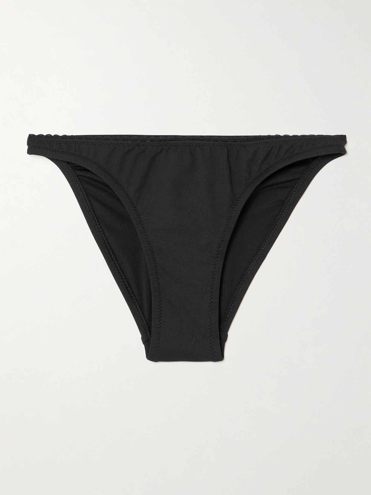 Melissa Odabash Pompano Scalloped Bikini Briefs In Black