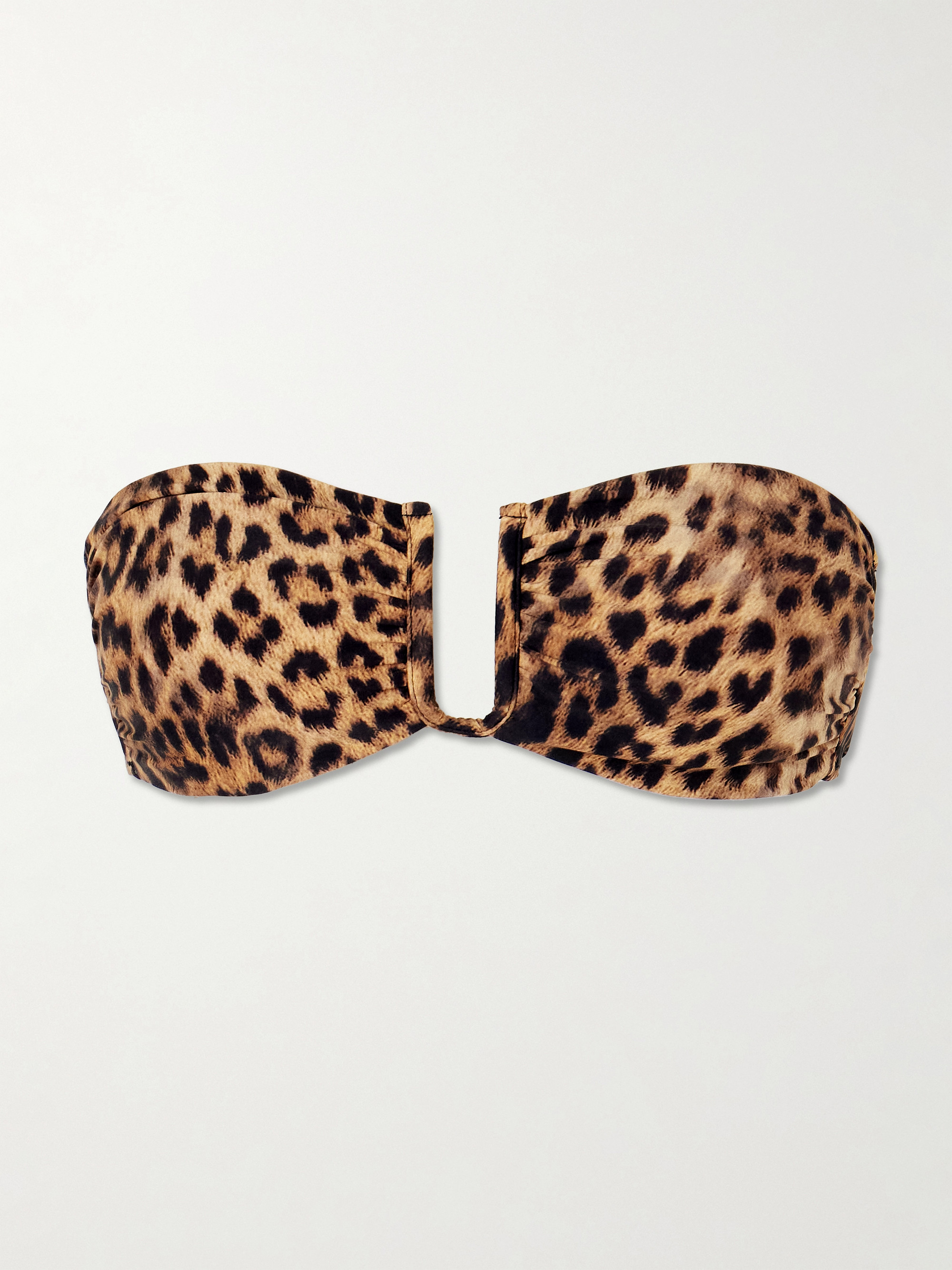 Melissa Odabash Prague leopard-print bandeau bikini top