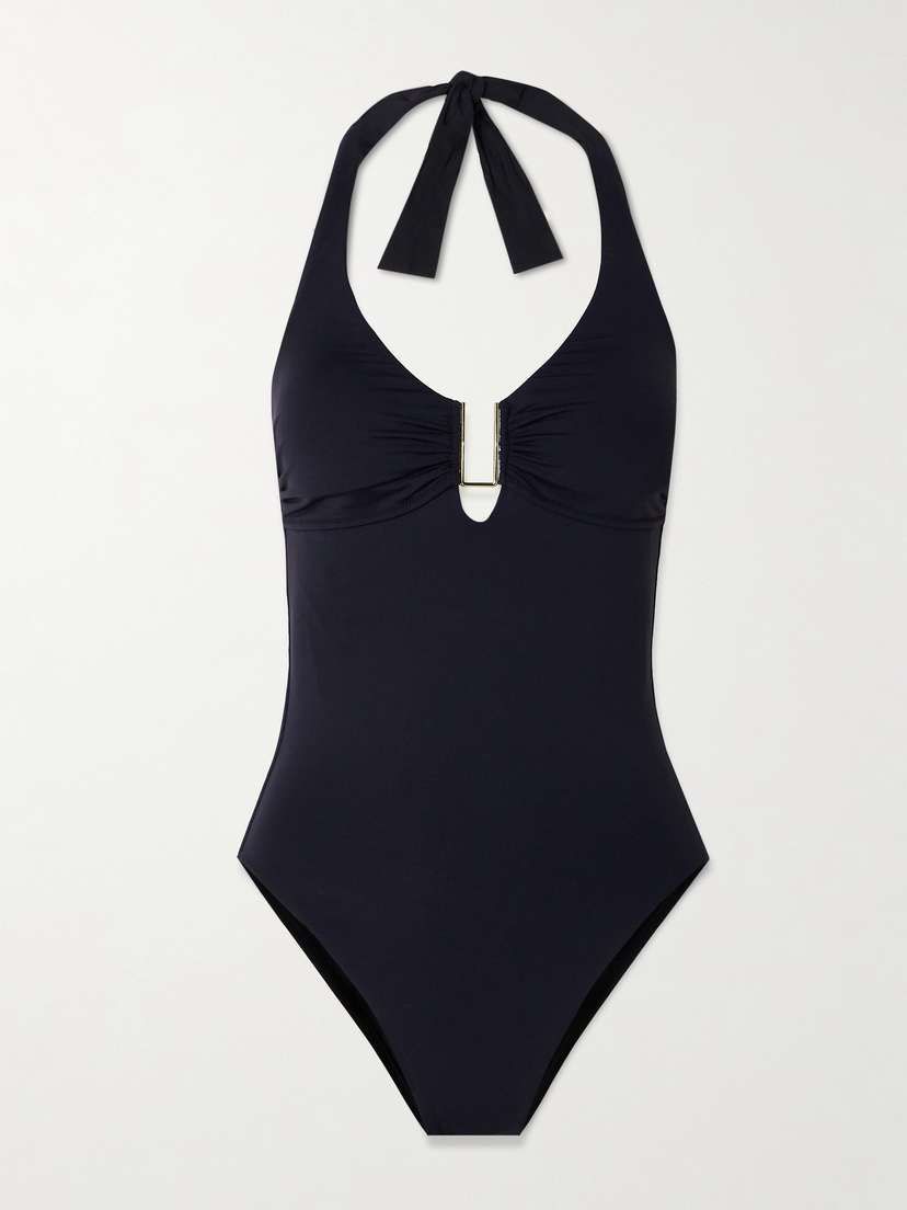 Melissa Odabash Tampa Embellished Halterneck Swimsuit