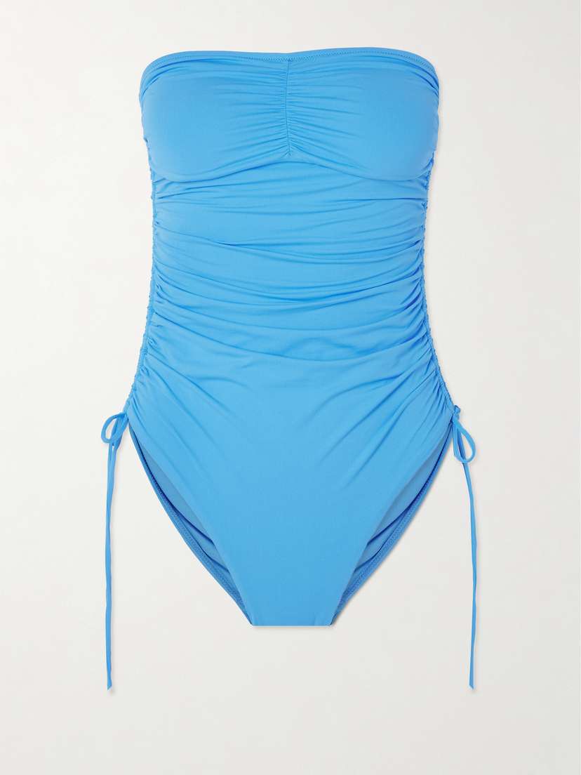 Melissa Odabash Sydney Strapless Ruched Swimsuit