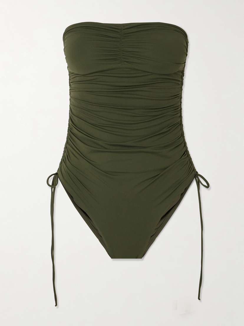 Melissa Odabash Sydney Strapless Ruched Swimsuit