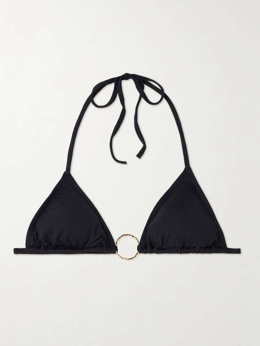 Melissa Odabash Miami Embellished Triangle Bikini Top
