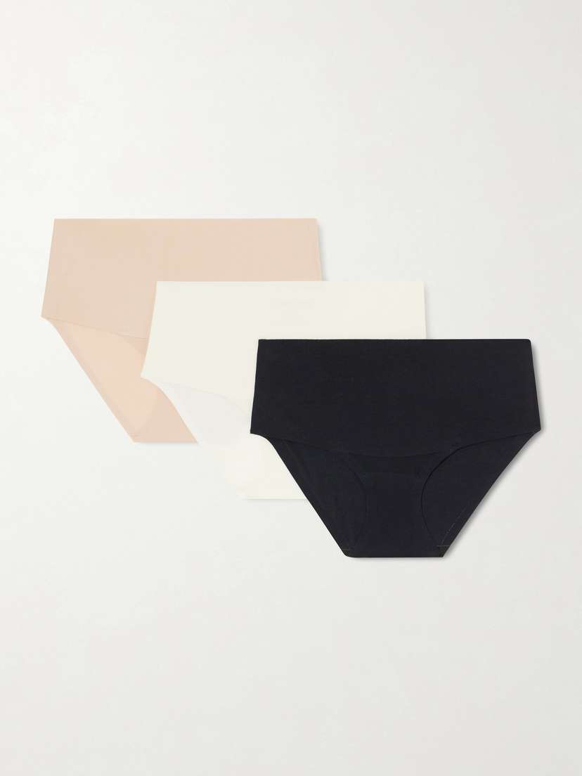 Spanx Undie-tectable Set Of Three Stretch-jersey Briefs