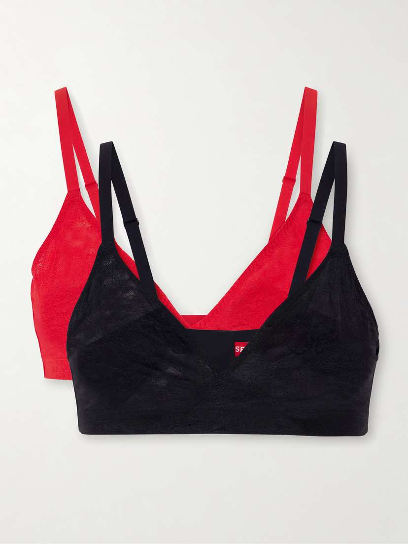 Spanx Stretch Lace Triangle Bralette