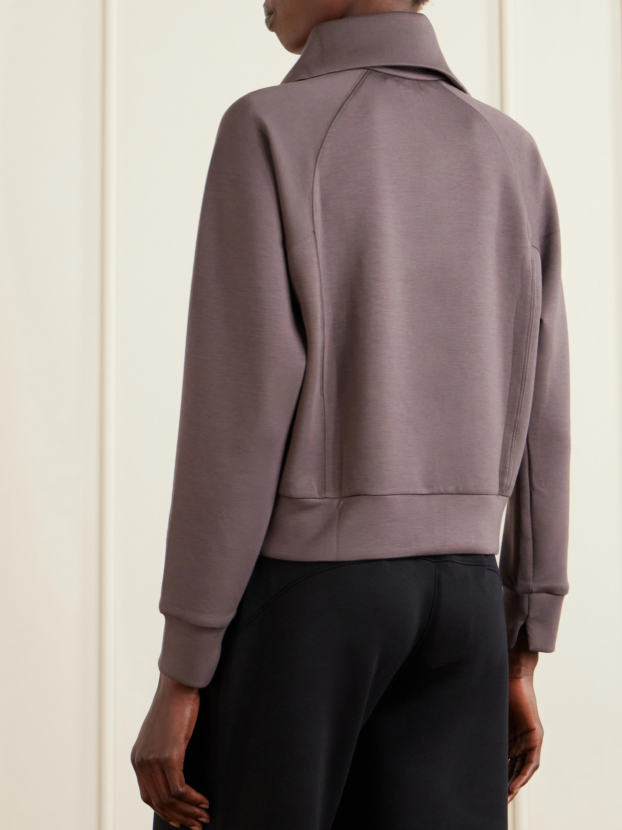 Spanx Airessentials Stretch-Jersey Half-Zip Sweatshirt