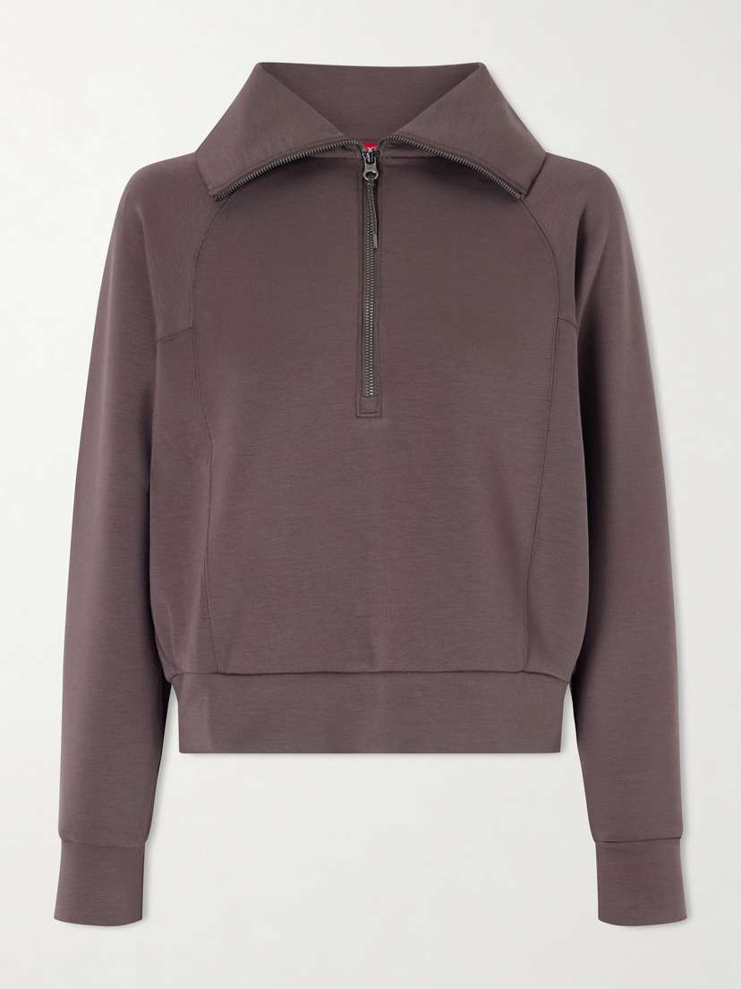 Spanx ® Airessentials Stretch-jersey Half-zip Sweatshirt