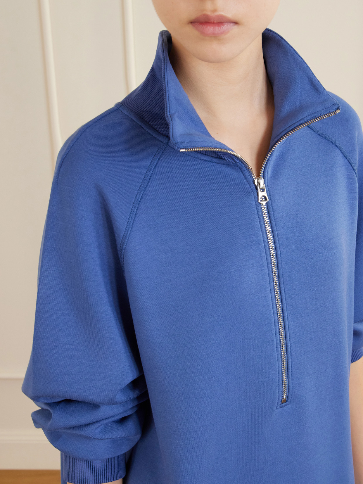 Selene Jersey Half-Zip Sweater