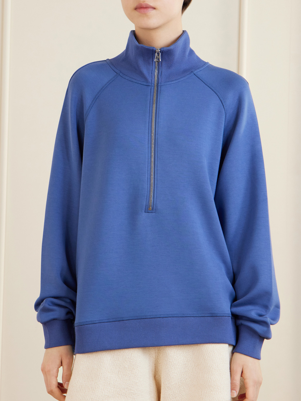 Selene Jersey Half-Zip Sweater