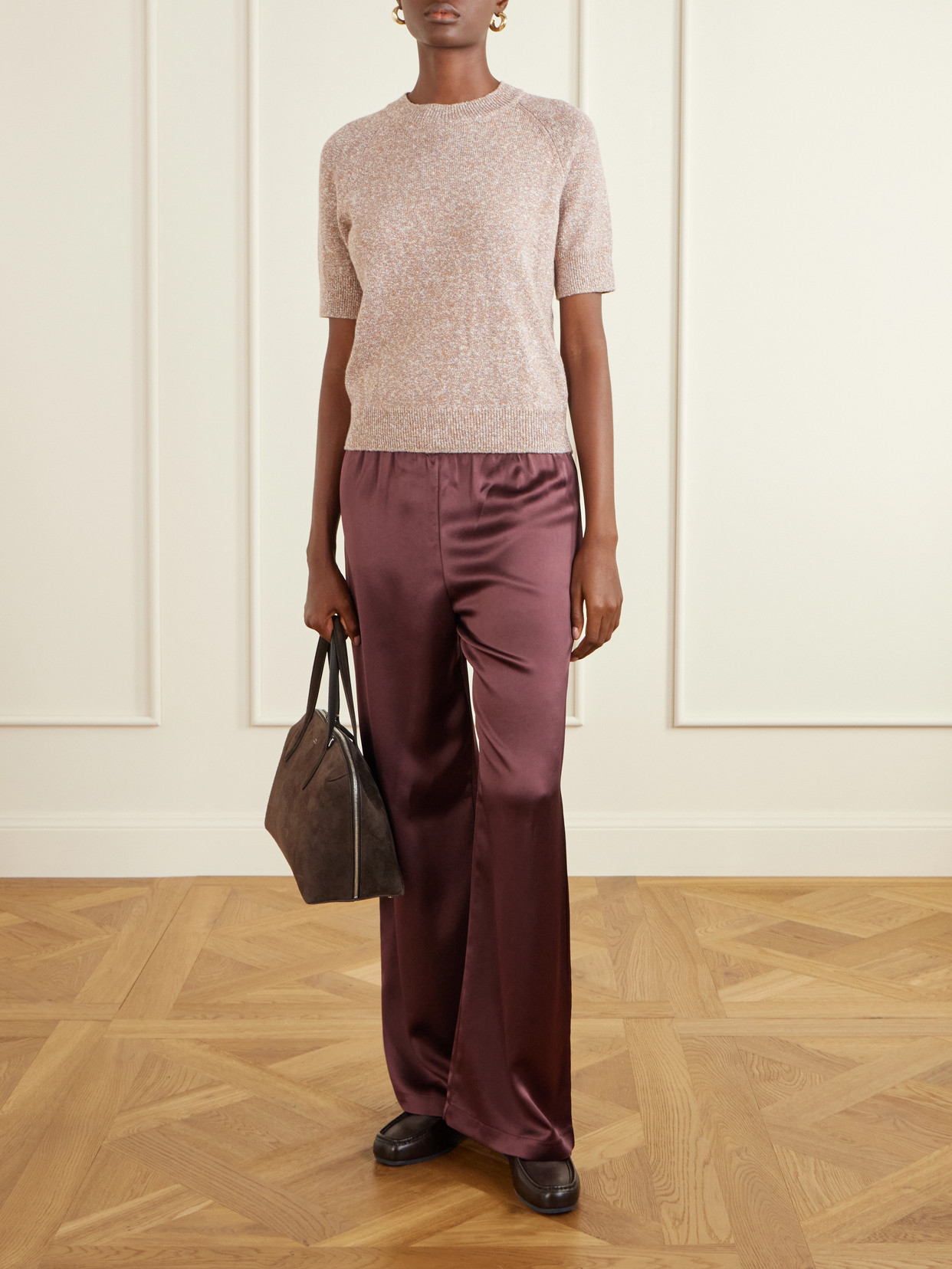 Cotton And Linen-Blend T-Shirt