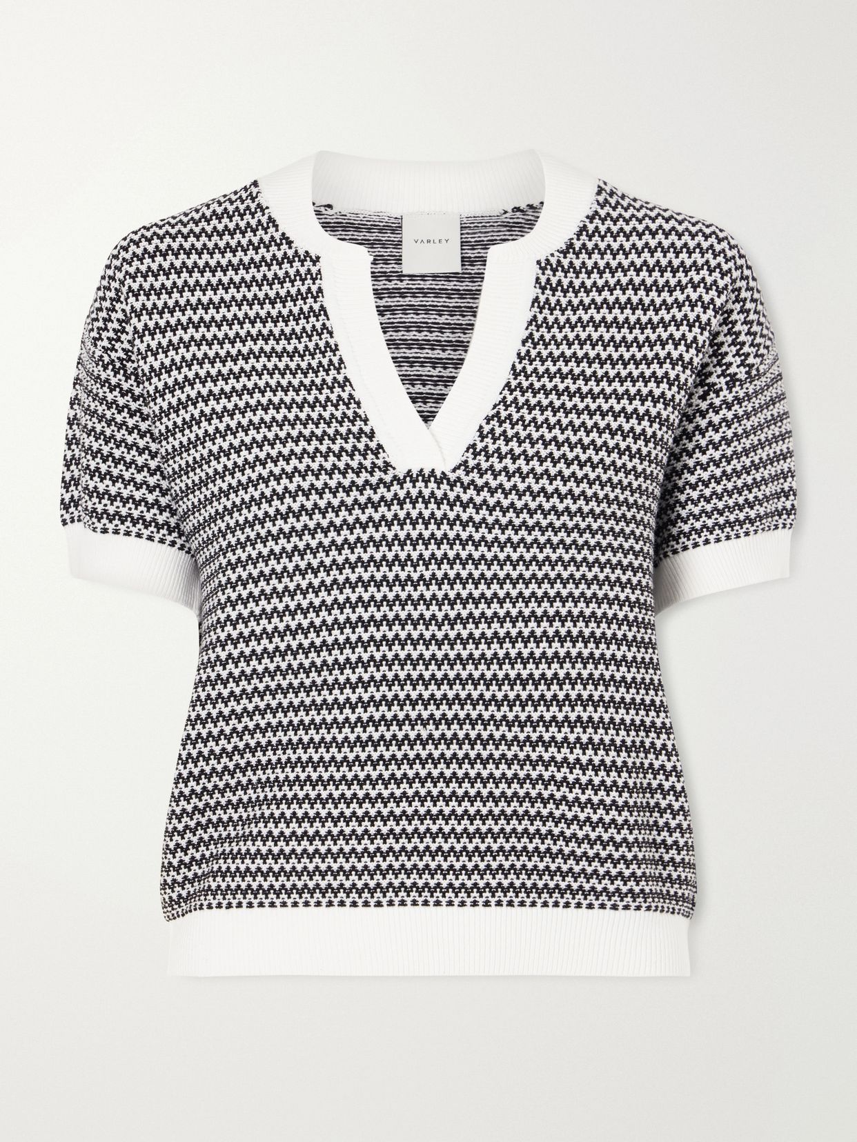 dora striped knitted cotton top