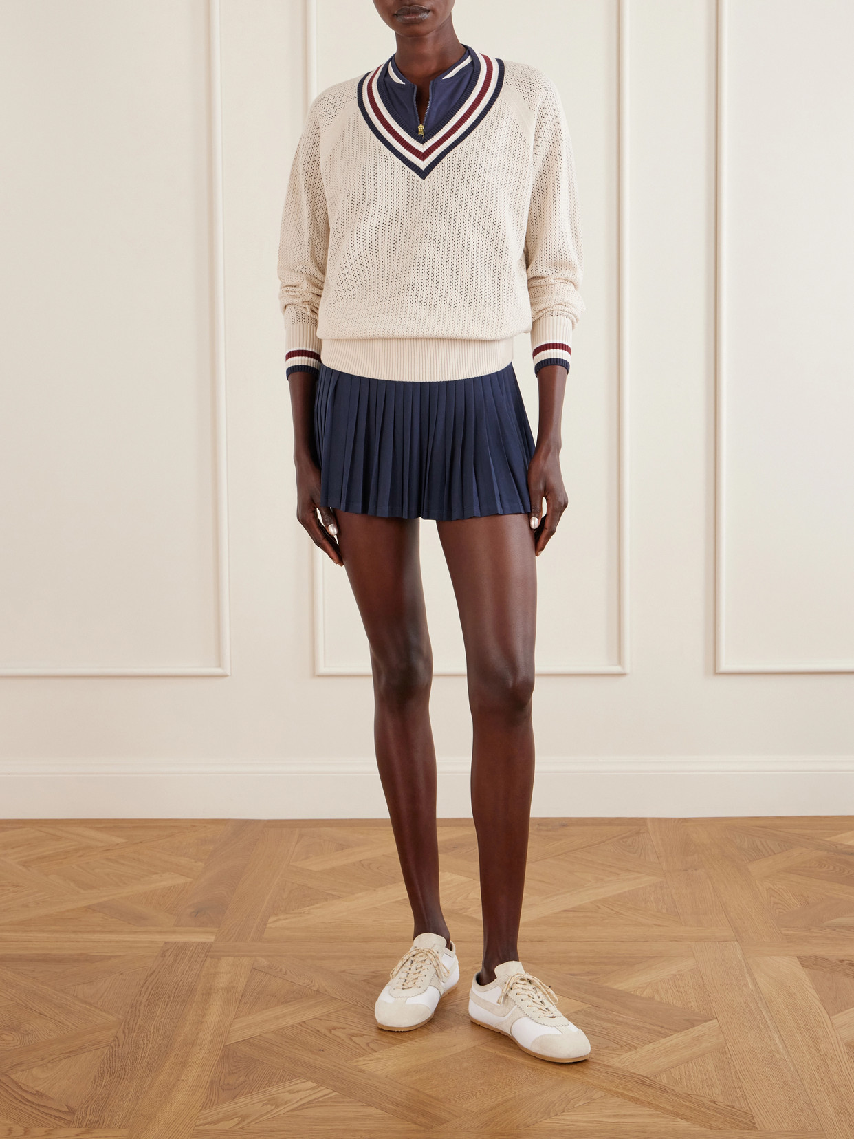 Open-Knit Cotton Sweater