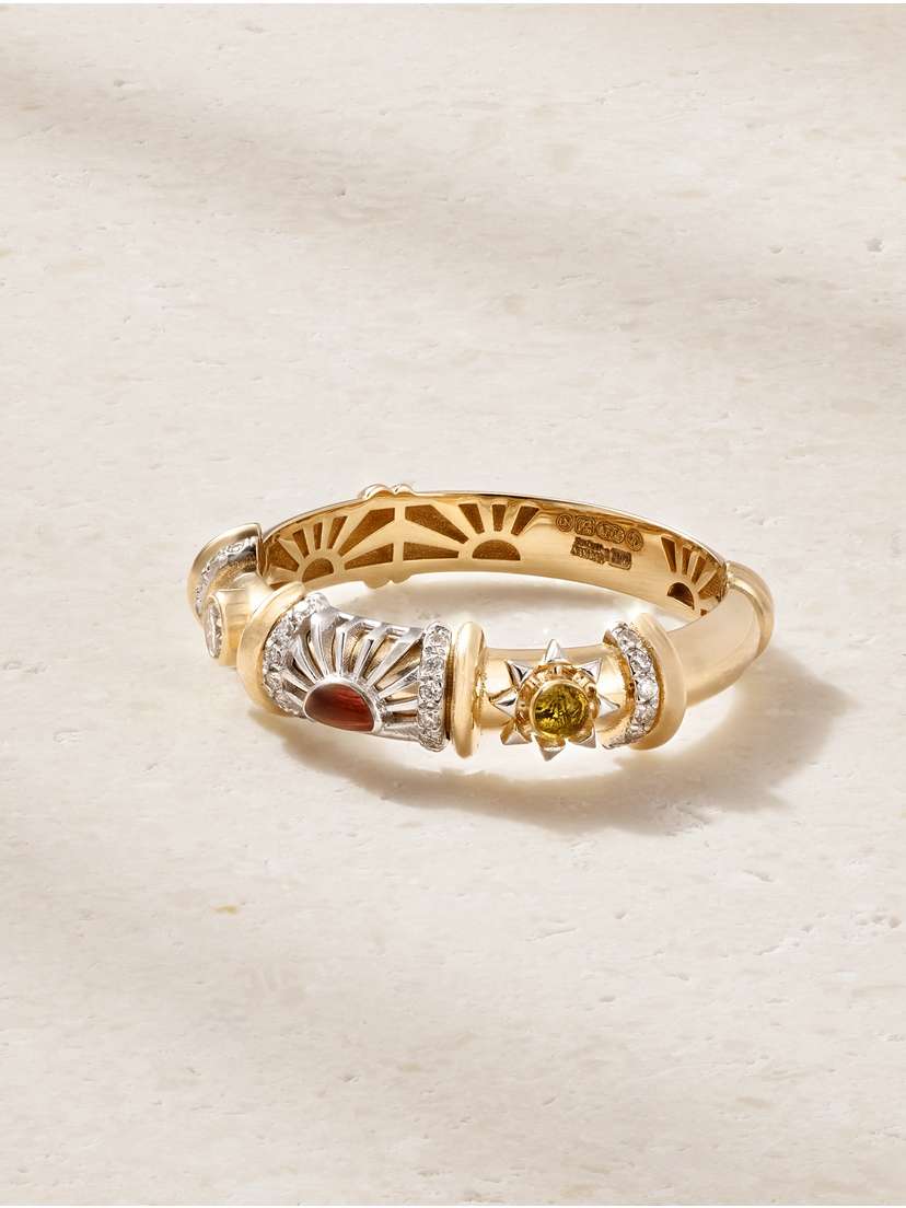 L’Atelier Nawbar Milky Way 18-karat Gold Diamond Band - Women's Jewelry And Watches