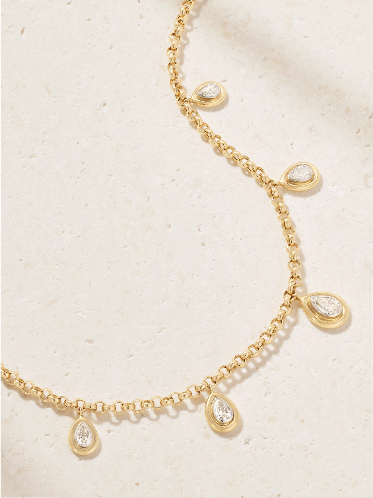 L'atelier Nawbar 18-karat Gold Diamond Necklace