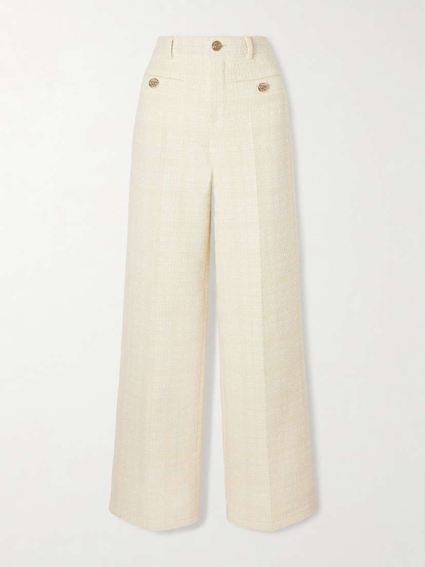 Gucci Wide-leg Cotton-tweed Pants