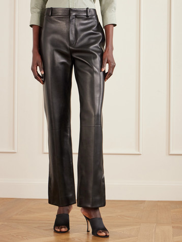 Gucci Leather straight-leg pants