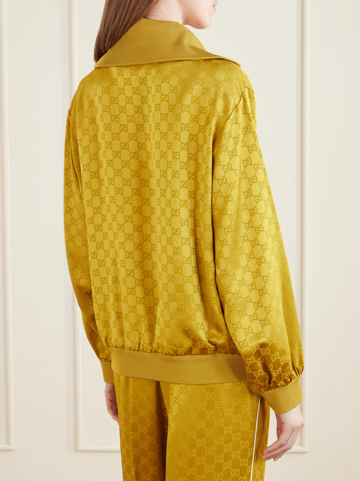 Satin-Jacquard Track Jacket