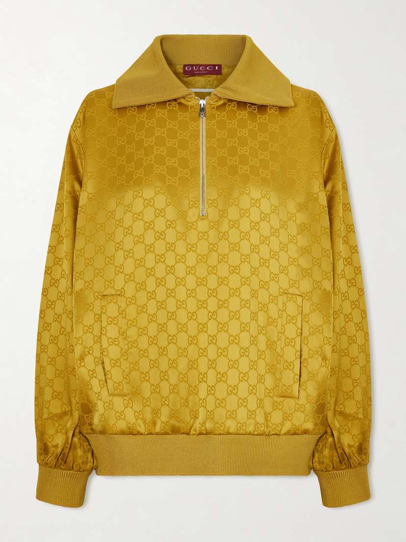 Gucci Satin-jacquard Track Jacket
