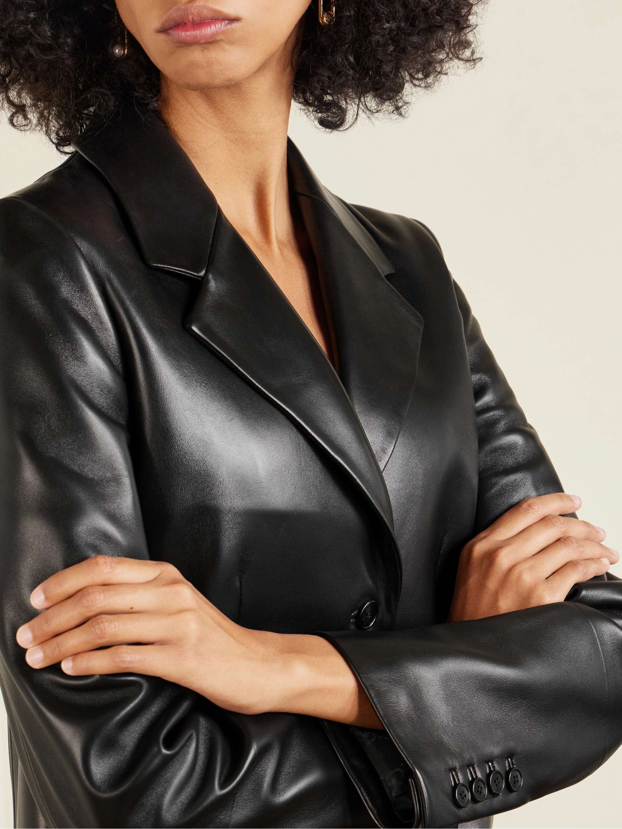 GUCCI Leather blazer | NET-A-PORTER