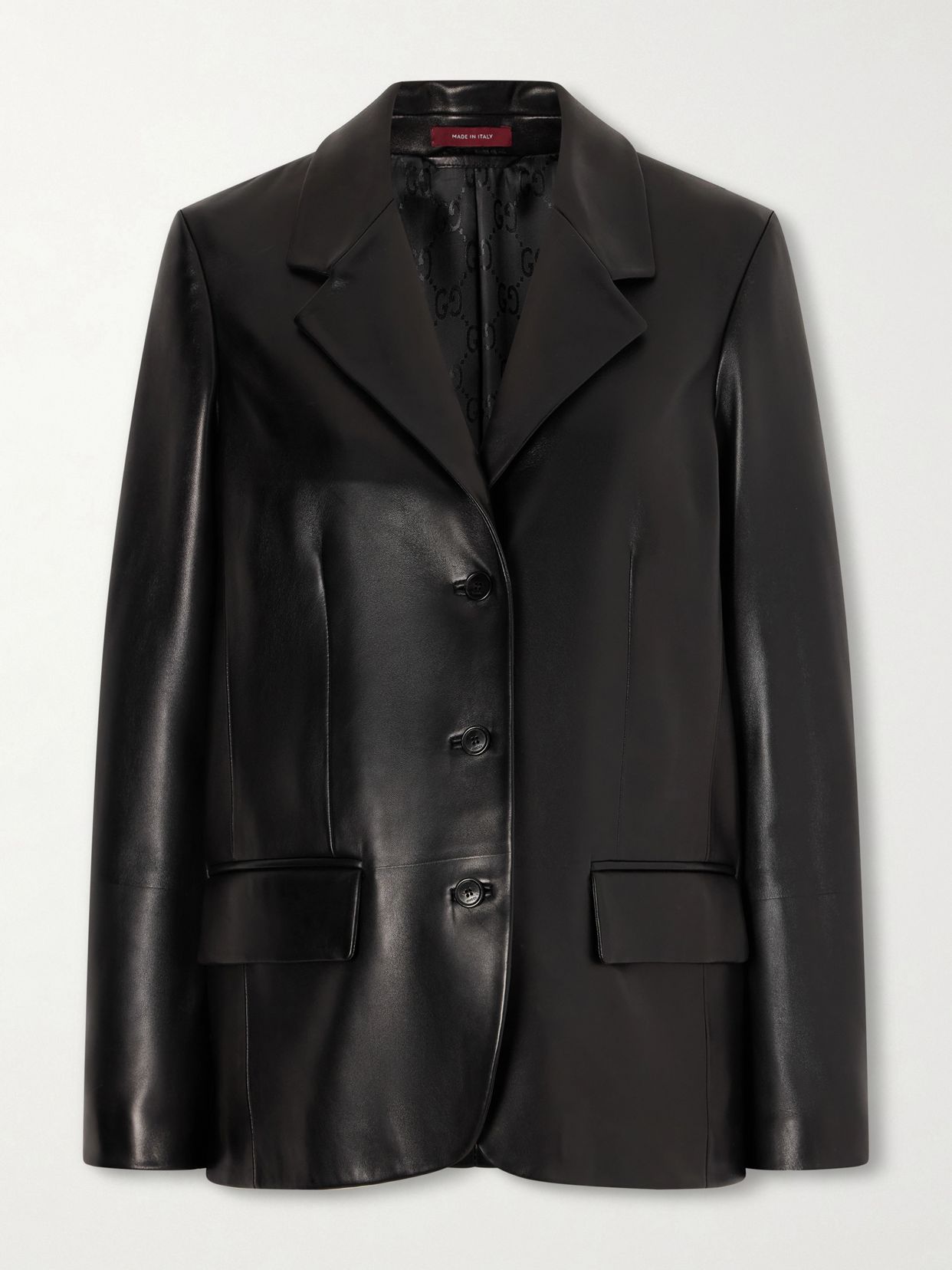 Leather blazer