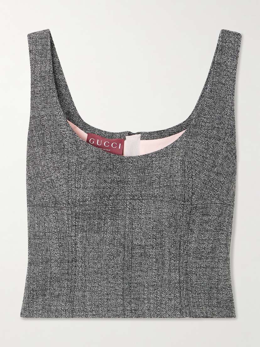 Gucci Wool-tweed Top