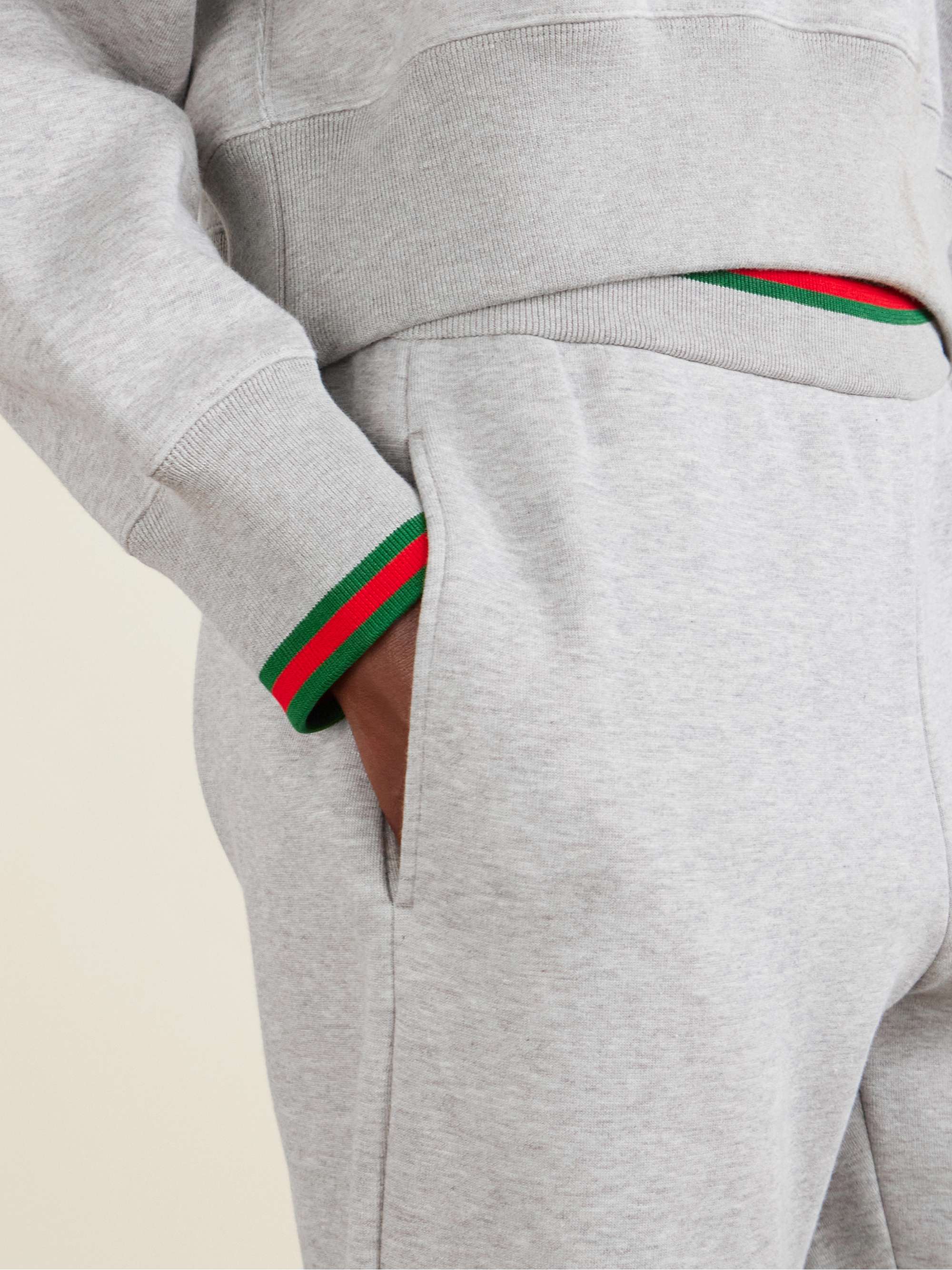 GUCCI Cotton-blend jersey track pants | NET-A-PORTER