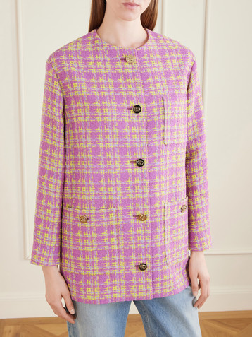 Gucci Cotton-blend tweed blazer