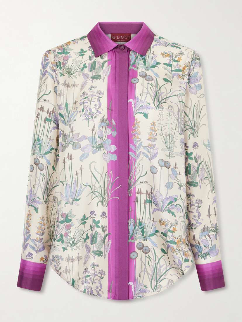 Gucci Printed Silk Shirt