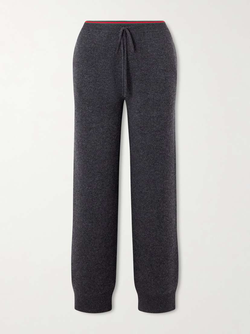 Gucci Striped Wool-blend Straight-leg Track Pants