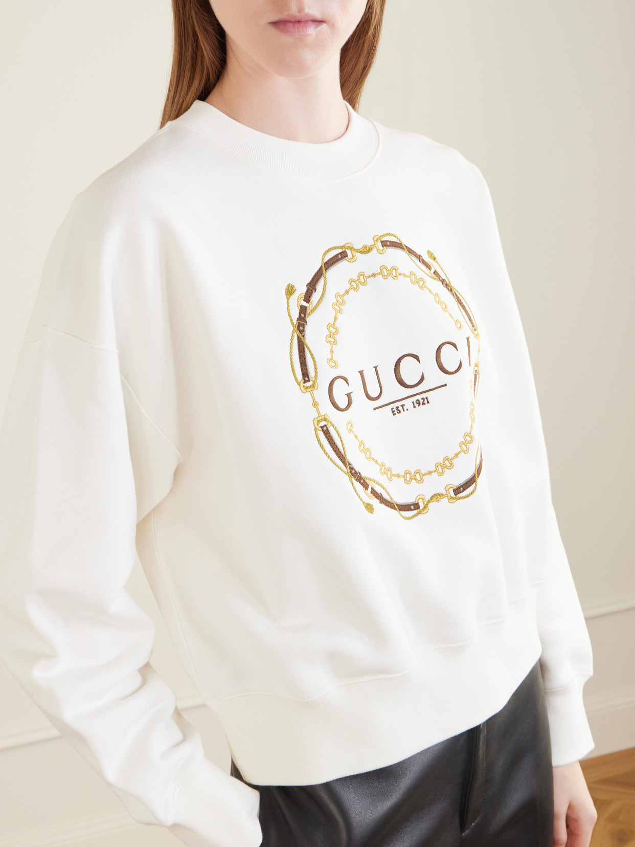 Printed Cotton-Jersey Sweatshirt